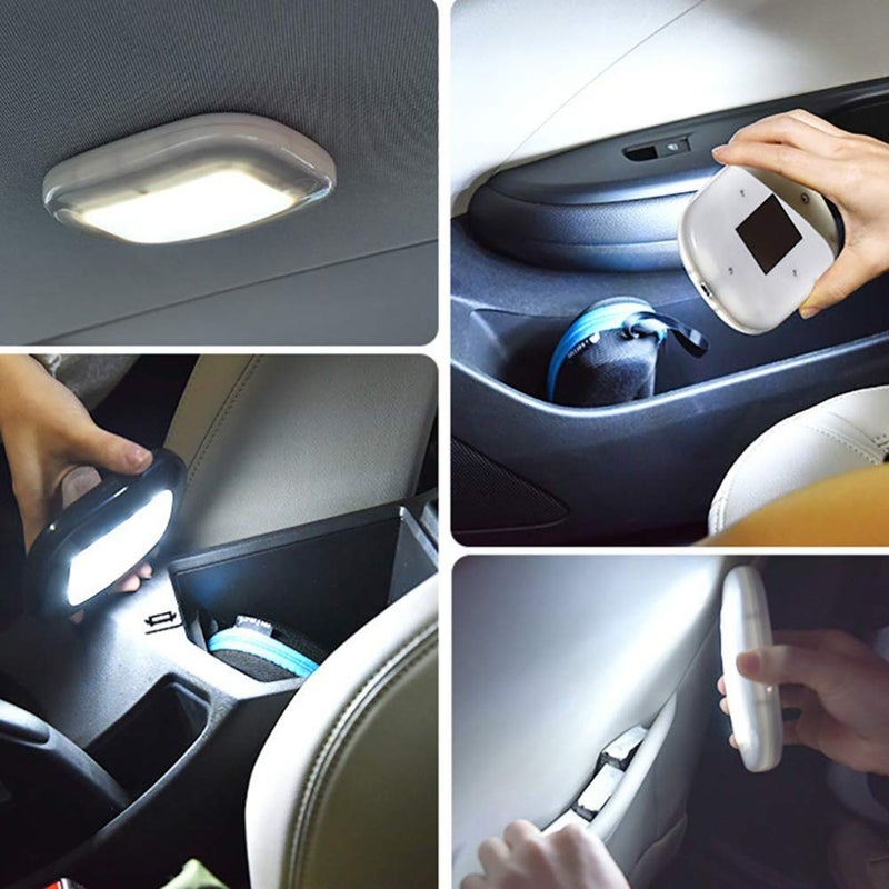 MASO Car Interior Dome Light 10LED Ceiling Roof Lamp 12V USB Rechargeable Reading Lights for Trailer/Van/Yacht/Boat/Caravanï¼ˆBlack+Whiteï¼‰ - Image 5